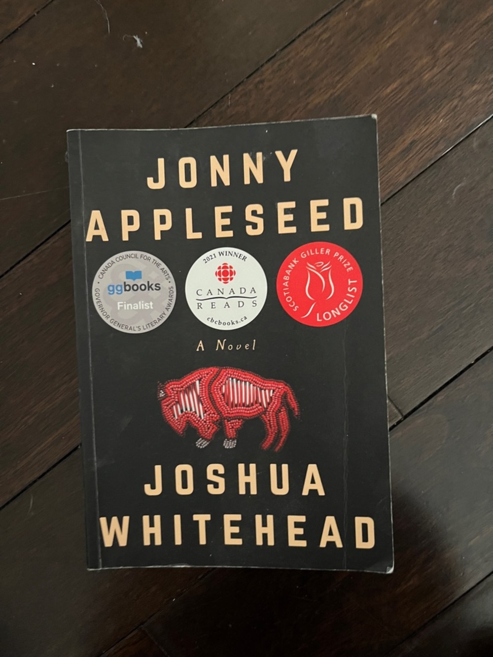 Jonny Appleseed by Joshua Whitehead - Black Cover with Red Buffalo